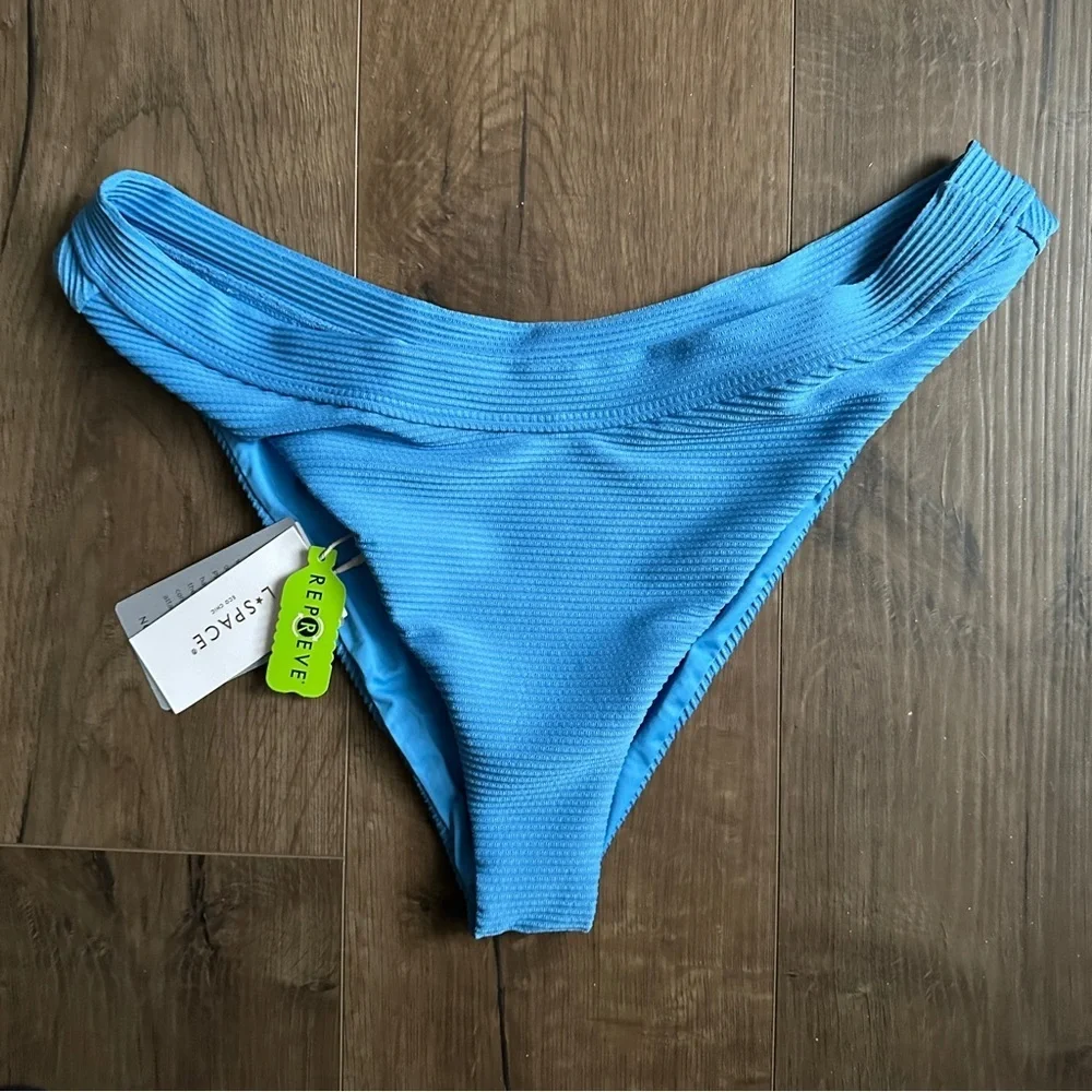 NWT L*Space Mercer Classic Textured Bikini Bottoms - Size X-Large